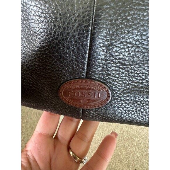 Fossil Morgan Vintage Traveler Genuine Leather Messenger Crossbody Shoulder Bag - Picture 5 of 10